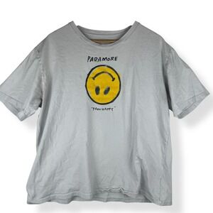 Paramore Fake Happy Band Tee Size XL Grunge Emo Y2K Single Stitch USA Made 2000s